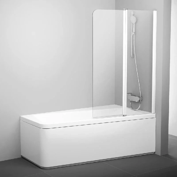 Шторка для ванны Ravak 10° 10CVS2 100x150 см левая профиль белый 7QLA0103Z1 (детальная фотография)