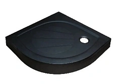 Душевой поддон Ravak Elipso Pro 100x100 см черный матовый