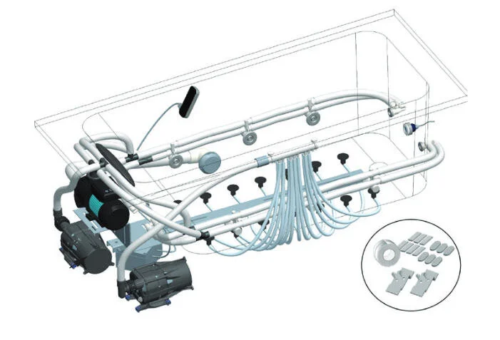 Ванна гидромассажная акриловая Jacob Delafon Formilia E5EN6139RU, 170 х 80 см, система Energy +, правосторонняя, каркас в подарок E5EN6139RU-00 (детальная фотография), акриловые