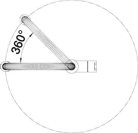 Смеситель для кухни Blanco Culina-S (детальная фотография), высокие, округлая форма