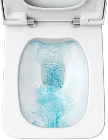 Унитаз подвесной Roca Inspira Square белый 346537000 (детальная фотография), без бачка, со скрытым бачком