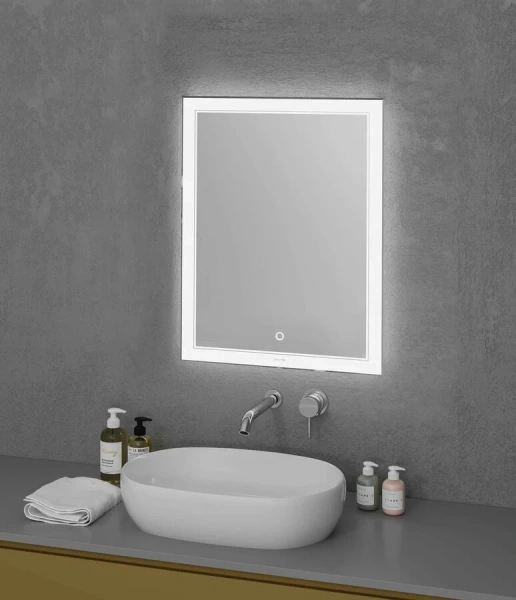 Зеркало с подсветкой Grossman Sirius 60 см прямоугольное 126080 (детальная фотография), современные, hi-tech