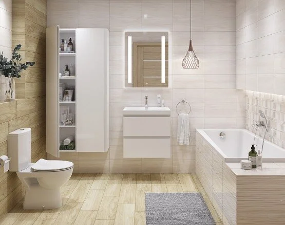 Ванна акриловая Cersanit Lorena 140x70 см приставная 63345 (детальная фотография), белые