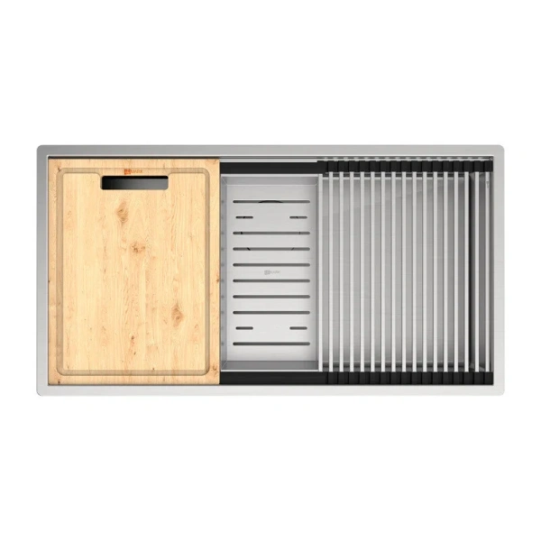 Мойка для кухни Lemark Tabaga 82 см сталь 9937133 (детальная фотография)