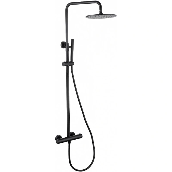 Душевая стойка Abber Wasser Kreis черная матовая AF8160B (детальная фотография)