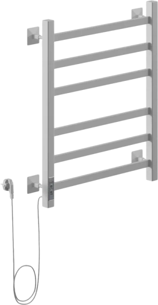 Полотенцесушитель электрический Ника Step 60х40 см ral9016 левый STEP-1 60/40 бел мат лев (детальная фотография)