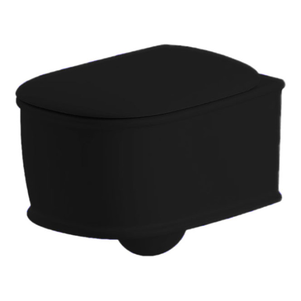 Унитаз подвесной ArtCeram Atelier черный матовый ATV001 17 00 nero matt (детальная фотография)