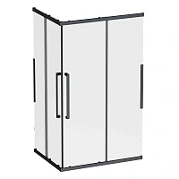 Душевой уголок Am.Pm Func 120x90 см профиль черный, стекло прозрачное