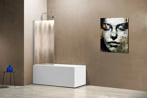 Шторка для ванны Vincea 80х140 см стекло шиншилла - фото 2