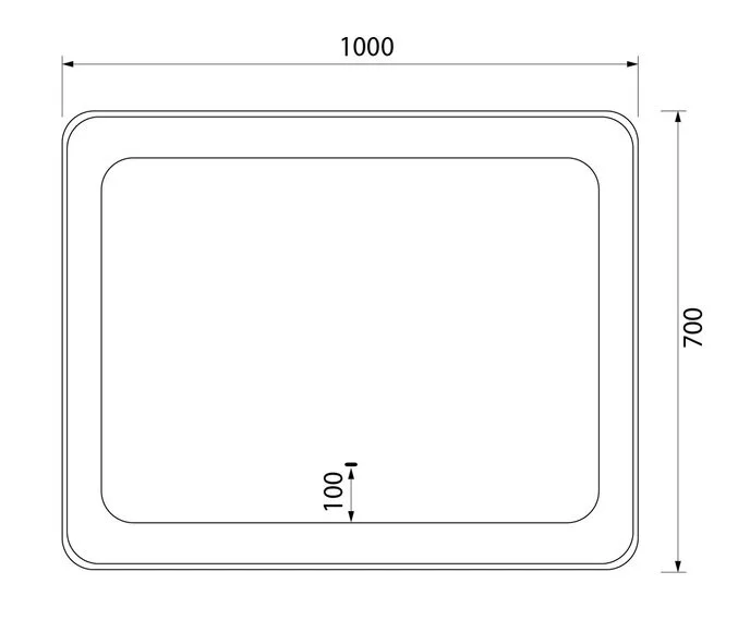 Зеркало с подсветкой IDDIS Esper 100 см прямоугольное ESP1000i98 (детальная фотография), по запросу