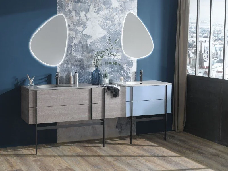 Тумба под раковину подвесная Jacob Delafon Nouvelle Vague 120 см белый блестящий лак EB3035-G1C (детальная фотография) index_1