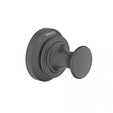 Крючок для ванной Акватек Классик черный матовый