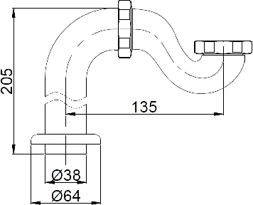 Гидрозатвор BelBagno бронза BB567-01-TI-BRN (детальная фотография), нет в наличии