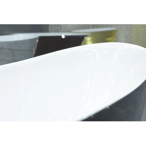 Ванна акриловая, цвет Black Agate, Lagard Minoti lgd-mnt-ba (детальная фотография), черные