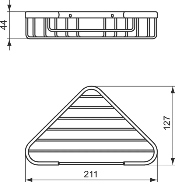 Полочка для ванной Ideal Standard Iom черный шелк A9105XG (детальная фотография), черные