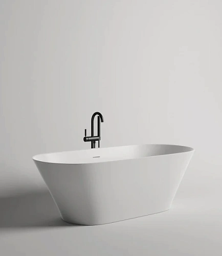 Ванна из искусственного камня Salini Mona 180x80 см белая - фото 1