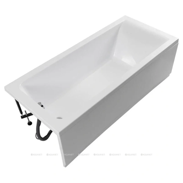 Ванна акриловая Aquanet Bright 180 x 75 см, с каркасом, цвет белый, 00347766 (детальная фотография), современныe, hi-tech
