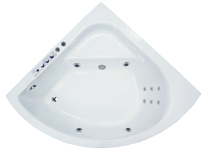 Ванна гидромассажная Royal Bath Rojo Comfort RB375201CO, 150 x 150 см, белая (детальная фотография)