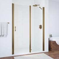 Душевая дверь профиль бронза стекло прозрачное Vegas-glass