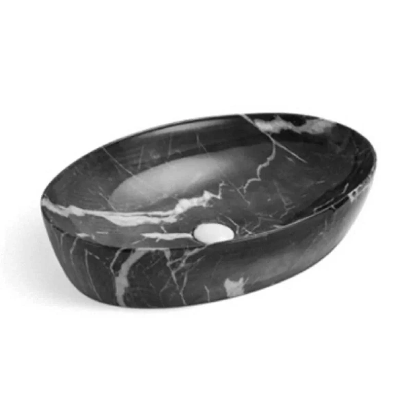 Раковина SantiLine 61 см черный мрамор SL-7030 (детальная фотография)