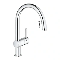 Смеситель для кухни, хром, Grohe Minta 32918000