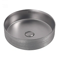 Раковина Abber Bequem 40 см серебро матовое