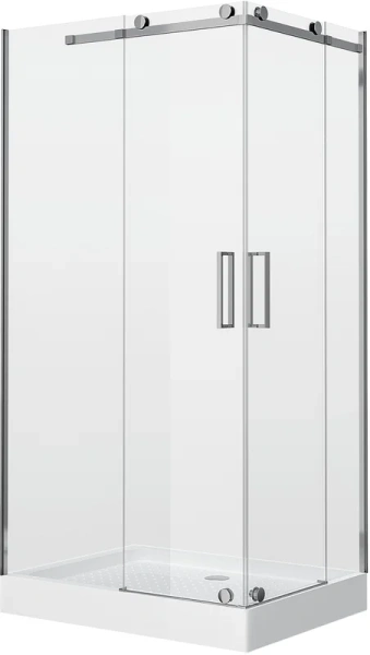 Душевой уголок Grossman Cosmo 110x110 см левый GR-1110L (детальная фотография), хром