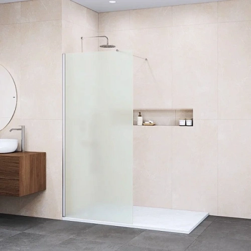 Душевая перегородка RGW Walk In 90 см стекло матовое - фото 5