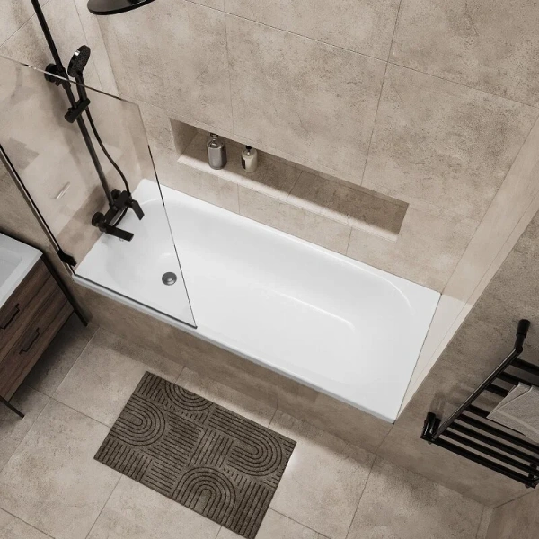 Ванна акриловая Niagara Brava 170x70 см белая NG-B17070 (детальная фотография), прямоугольные