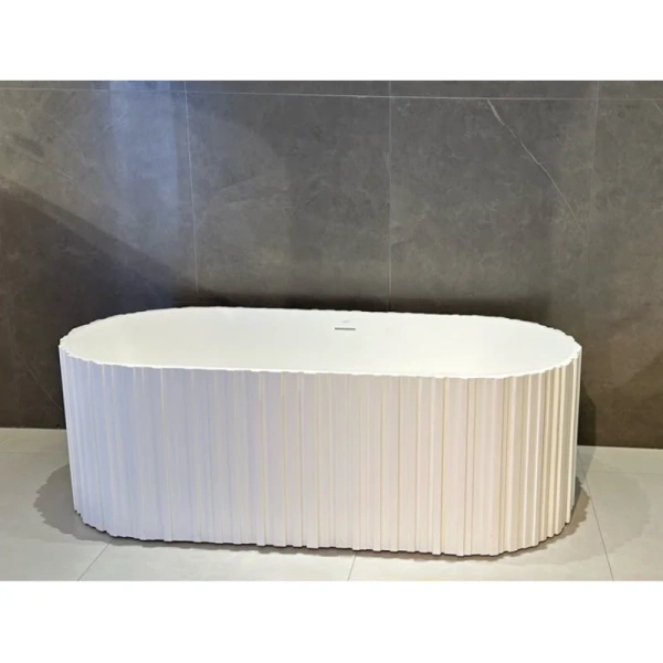 Ванна из искусственного камня Abber Stein 170x75 см овальная AS9653 (детальная фотография), 170x75 см