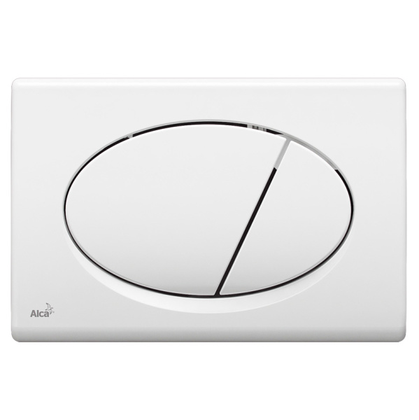 Клавиша смыва Alcaplast белая M70 (детальная фотография)