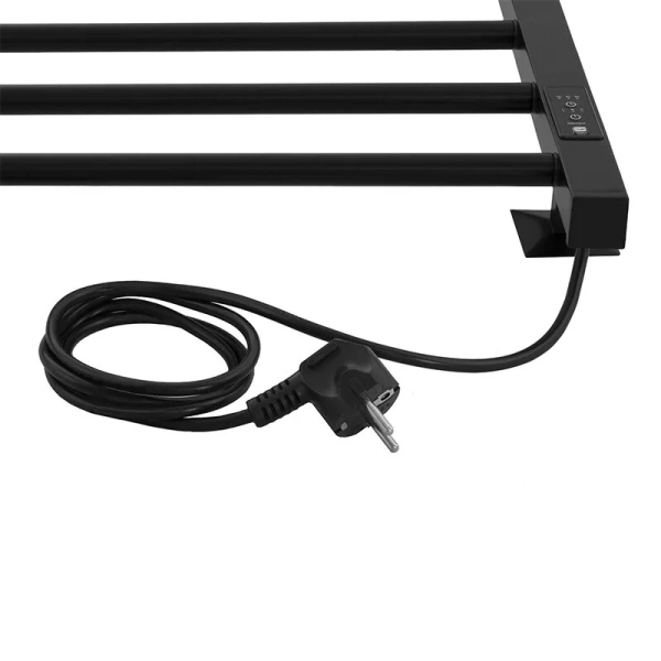 Полотенцесушитель электрический Energy Relo 40x60 см черный матовый EETR0RELO06040R905M (детальная фотография), недорогие, без полки, неповоротные