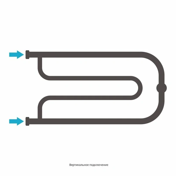 Полотенцесушитель водяной Сунержа Гусли 65х32 см без покрытия 00-4010-3265 (детальная фотография), вертикальные, другие