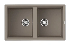 Мойка для кухни Omoikiri Tedori 86-2-SA 86 см бежевая