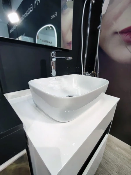 Раковина Am.Pm Func 45 см белая M8FWCC10450WG (детальная фотография), из санфарфора