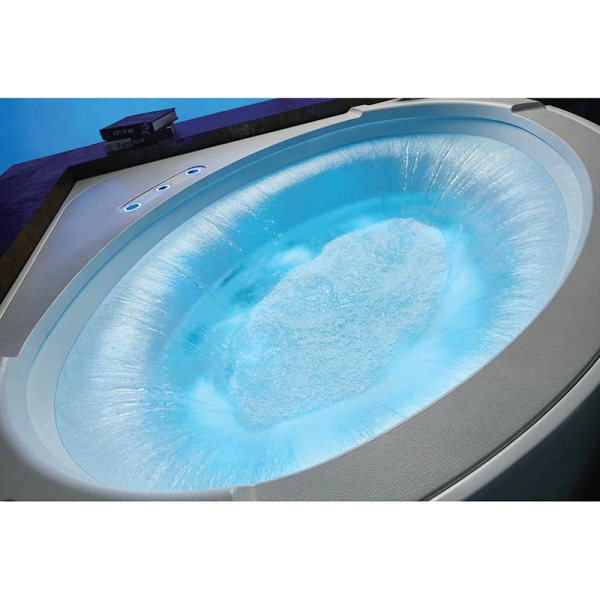 Акриловая ванна Gemy G9252 155х155 см (детальная фотография), с гидромассажем, большие, глубокие