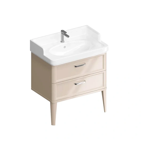 Тумба под раковину напольная Kerama Marazzi Pompei 80 см камео бежевый PO.M.80.2\CAM (детальная фотография), напольная, пристенная