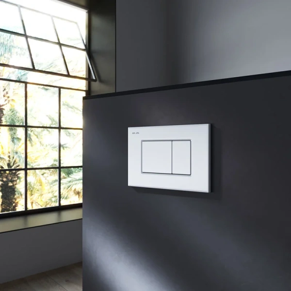 Клавиша смыва Am.Pm ProC белая глянцевая I070201 (детальная фотография), механические