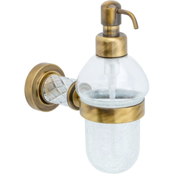 Дозатор для мыла Boheme Murano Cristal золото 10912-CRST-G (детальная фотография), классические, ретро, декорированные