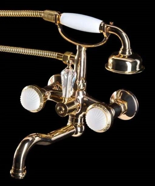 Смеситель для ванны Boheme Satine золото 293-ST (детальная фотография)