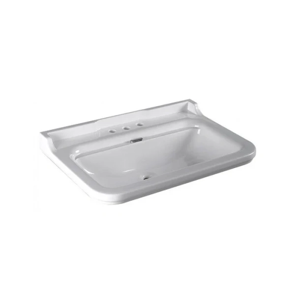 Раковина Kerasan Waldorf 4141K1bi/cr 80 см керамическая (детальная фотография)