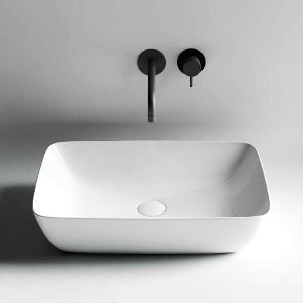 Раковина Ceramica Nova Form 59 см накладная CN2003 (детальная фотография), современные, hi-tech