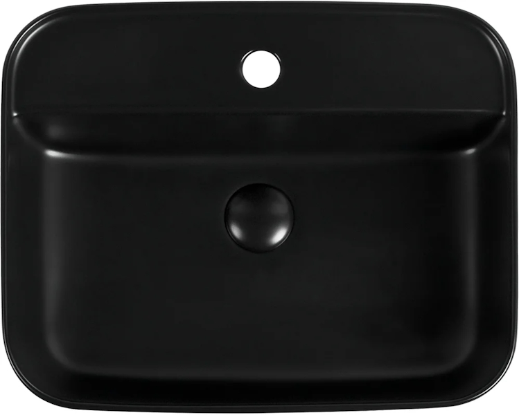 Раковина Aquanet Soul 50 см черная SOUL-2-MB (детальная фотография), современные, hi-tech