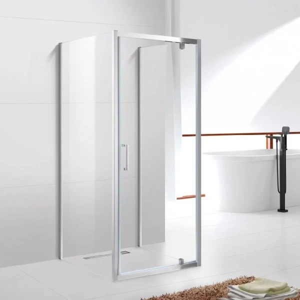 Душевой уголок стекло прозрачное Cezares MOLVENO-BA2-100/90-C-Cr-IV (детальная фотография)