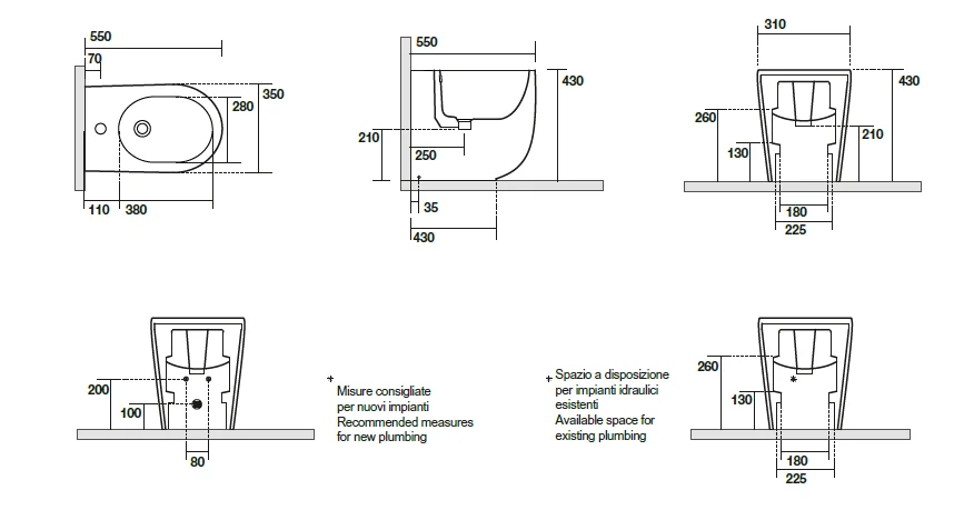 Биде напольное Kerasan Nolita Nocciola Matt 532081*1 (детальная фотография), современные, hi-tech