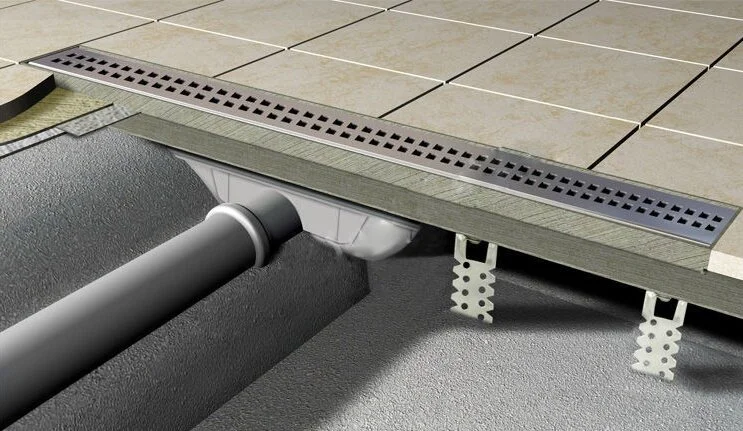 Душевой лоток Alcaplast 95 см с порогами APZ8-950M (детальная фотография), для монтажа в пол