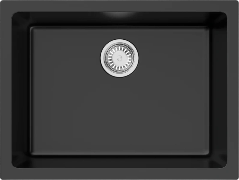 Мойка для кухни Omoikiri Okinoshima 61-U/I-BL 61 см черная 4997063 (детальная фотография)
