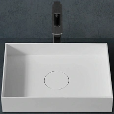 Раковина Abber Stein 50 см белая матовая