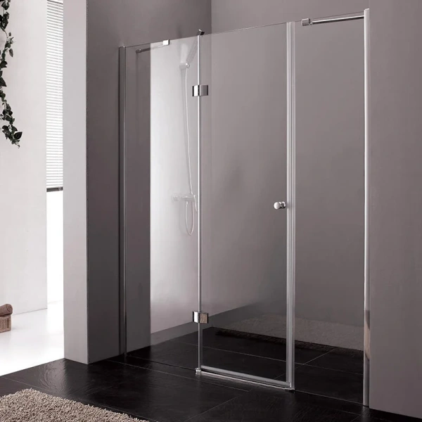 Душевая дверь в нишу Cezares Verona 130 см профиль хром VERONA-W-B-13-40+60/30-C-Cr (детальная фотография)