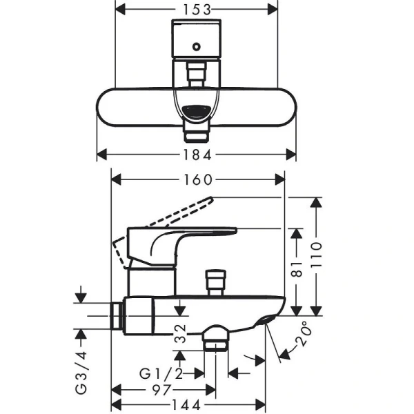 Раковина Ceramalux N 59 см накладная 72442 (детальная фотография), современные, hi-tech
